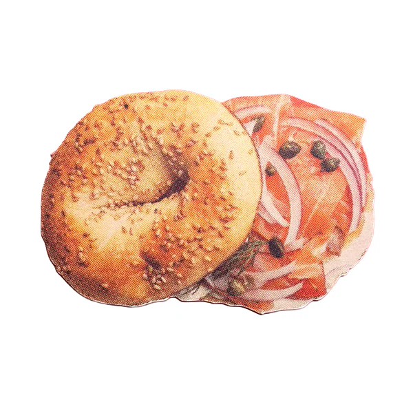 Retro NYC Bagel Postcard with Envelope - Image 3