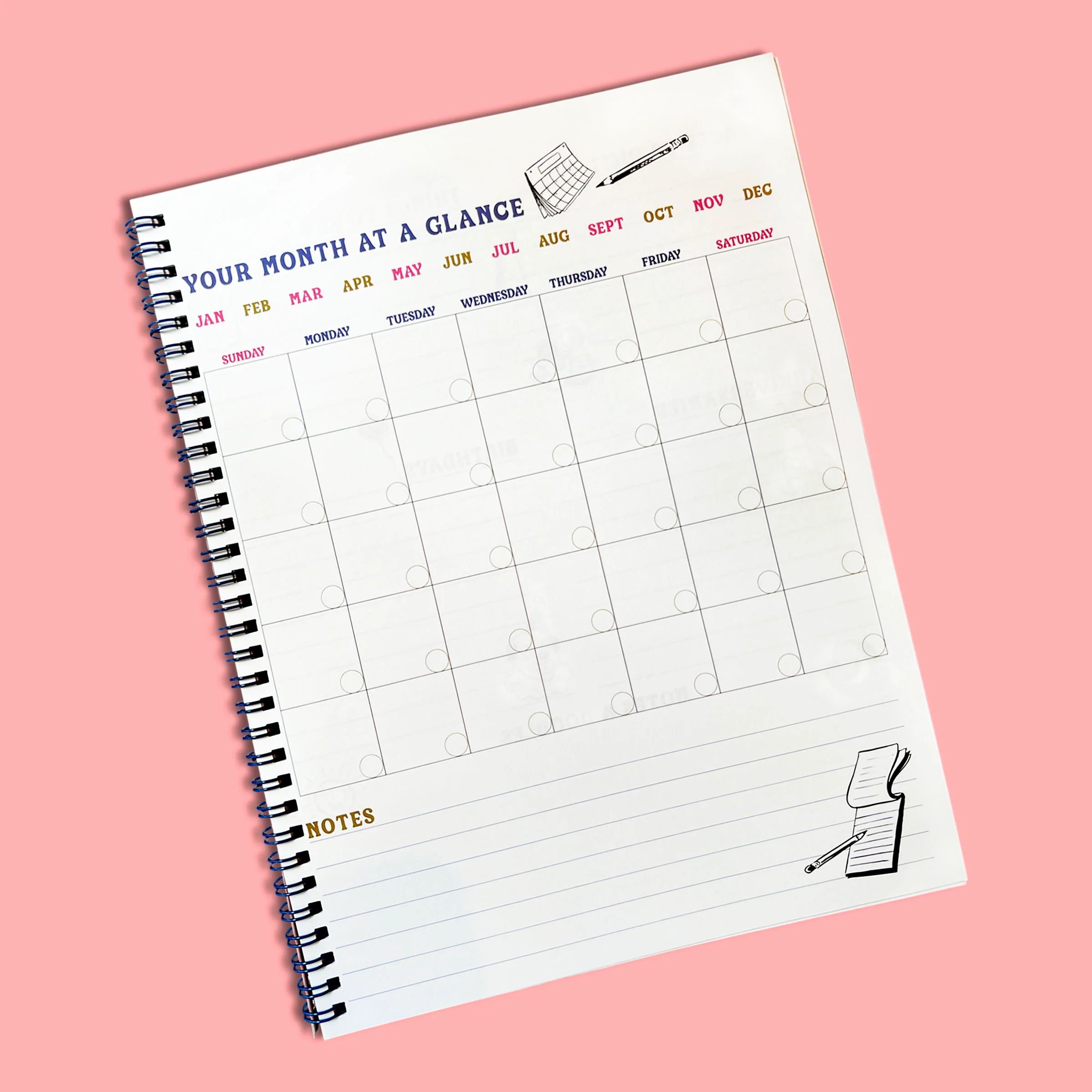 BREAKFAST UNDATED MONTHLY PLANNER - Image 3