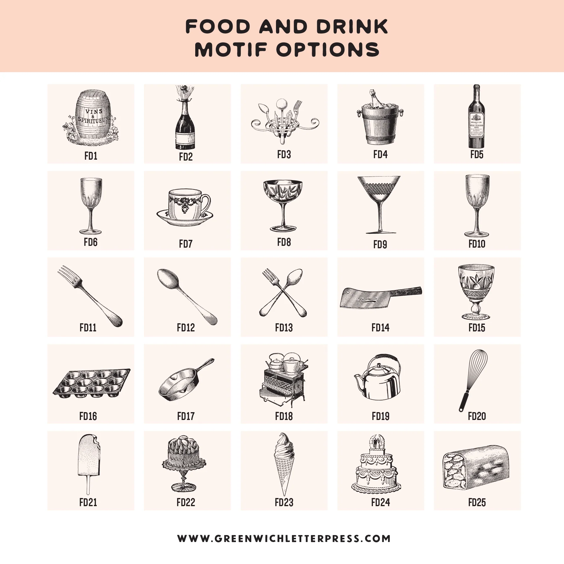 CHOOSE YOUR OWN MOTIF: FOOD and DRINKS - Image 5