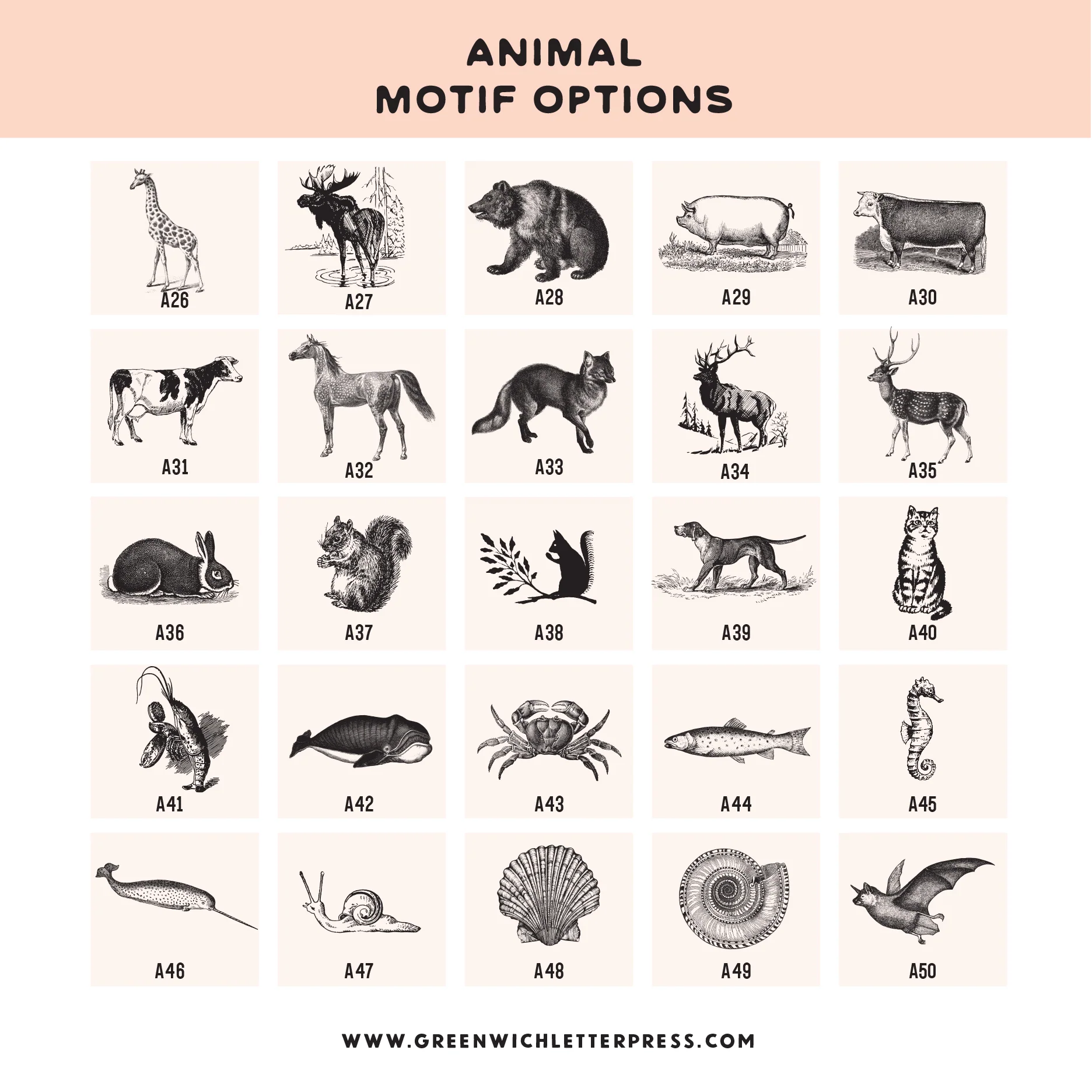 CHOOSE YOUR OWN MOTIF: ANIMALS - Image 8
