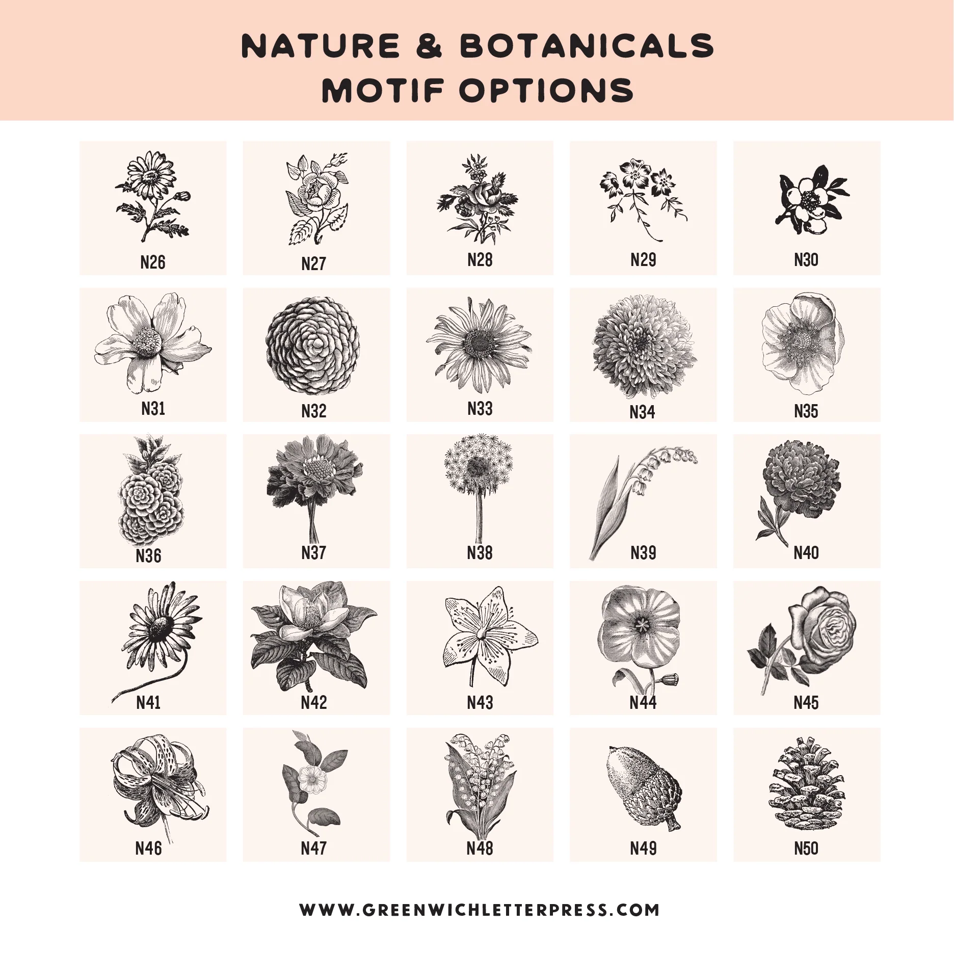 CHOOSE YOUR OWN MOTIF: BOTANICALS - Image 5