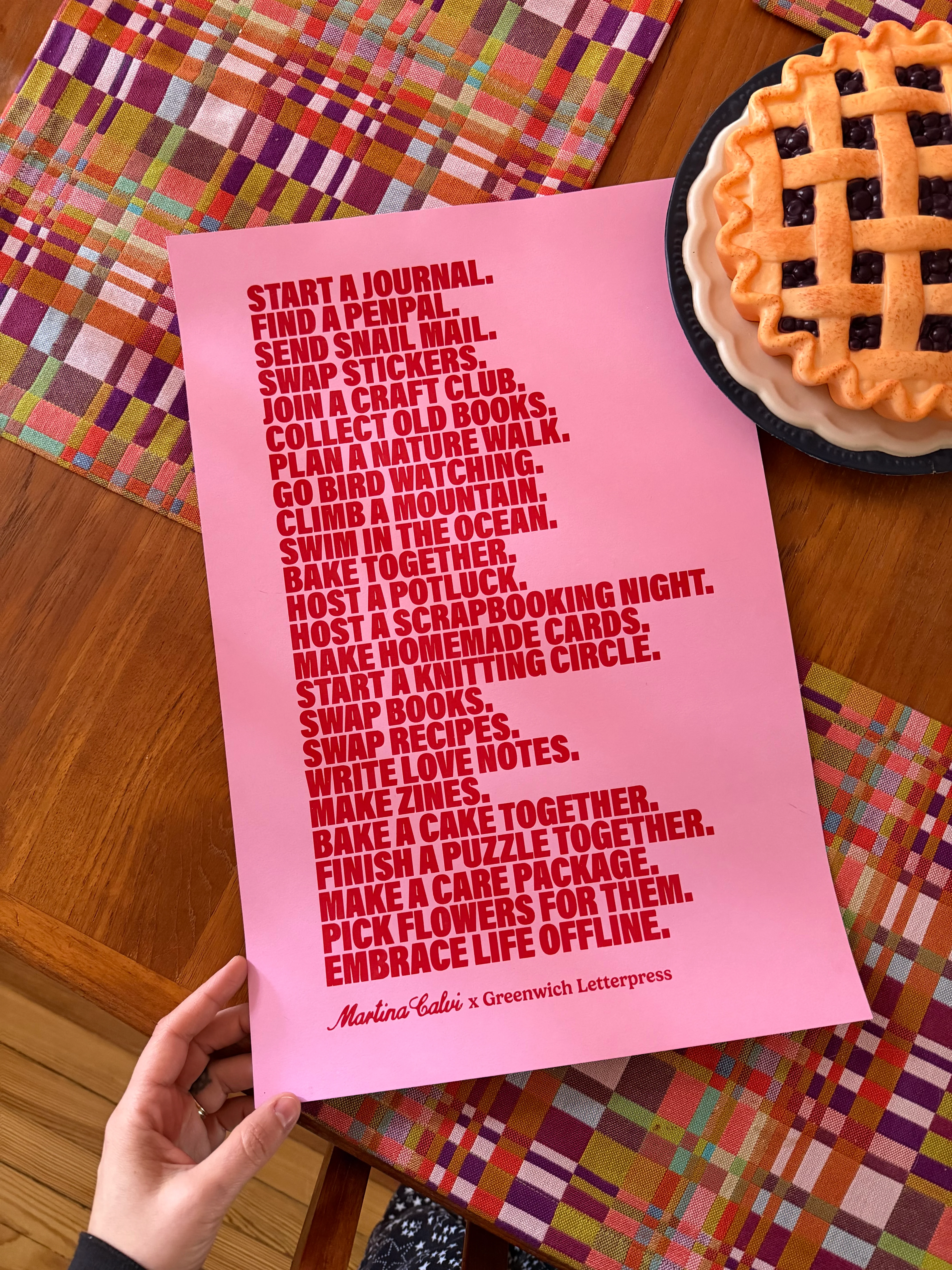 Martina Calvi x Greenwich Letterpress print - Image 2