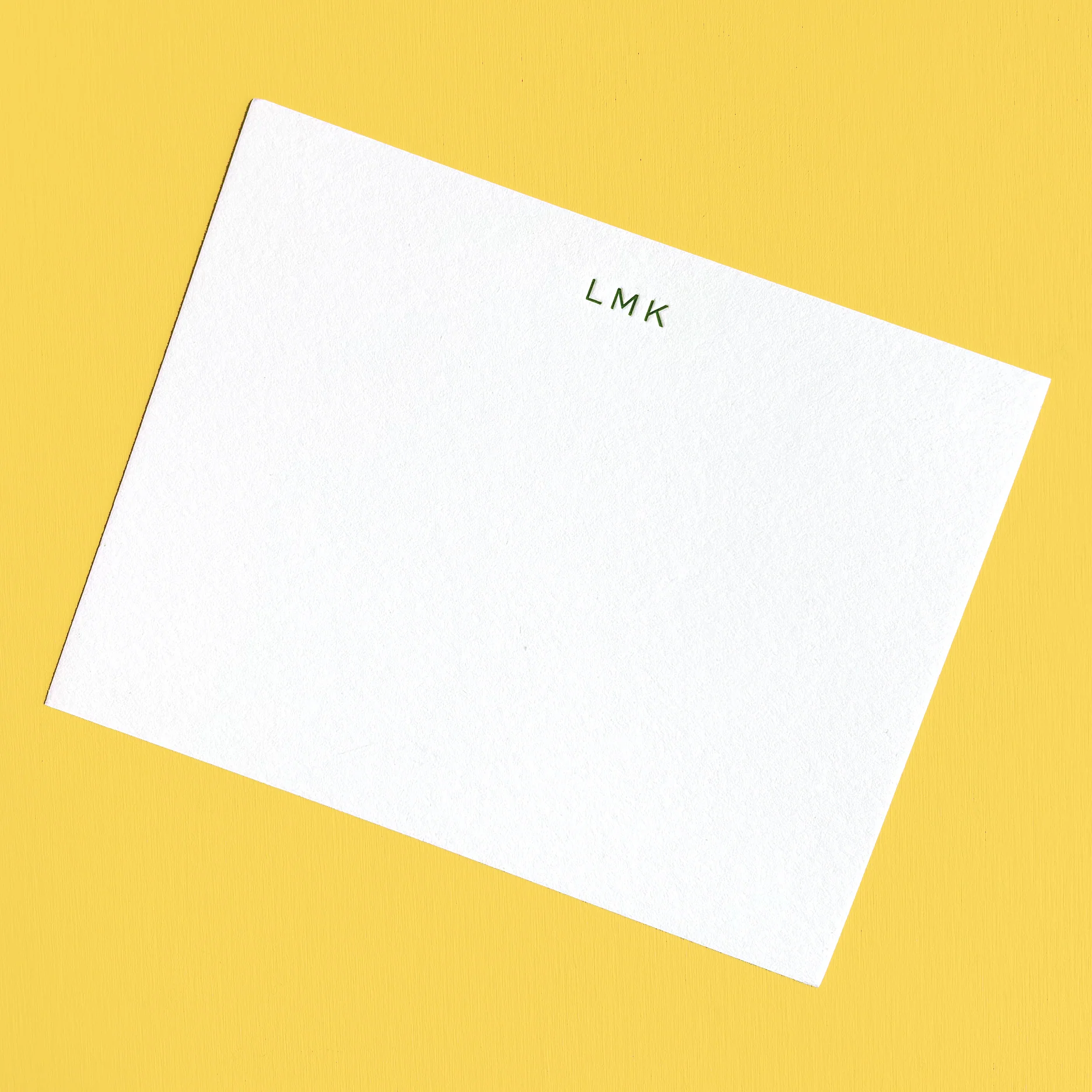 INITIALS LETTERPRESS STATIONERY