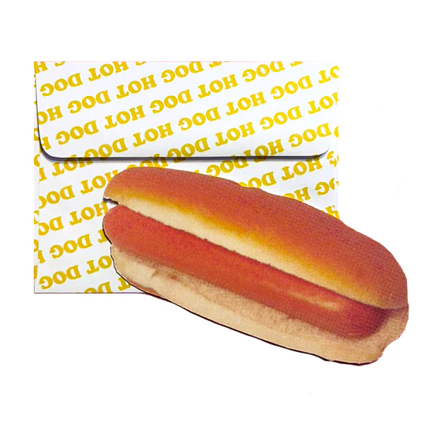 Retro NYC Hot Dog Postcard with Envelope - Image 2